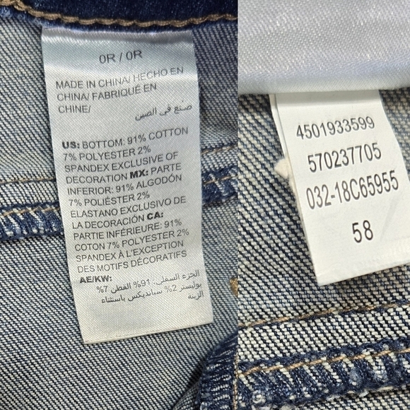 Chico's Secret Stretch Floral Embroidered Jeggings Medium Wash Boho Romantic - Picture 10 of 11